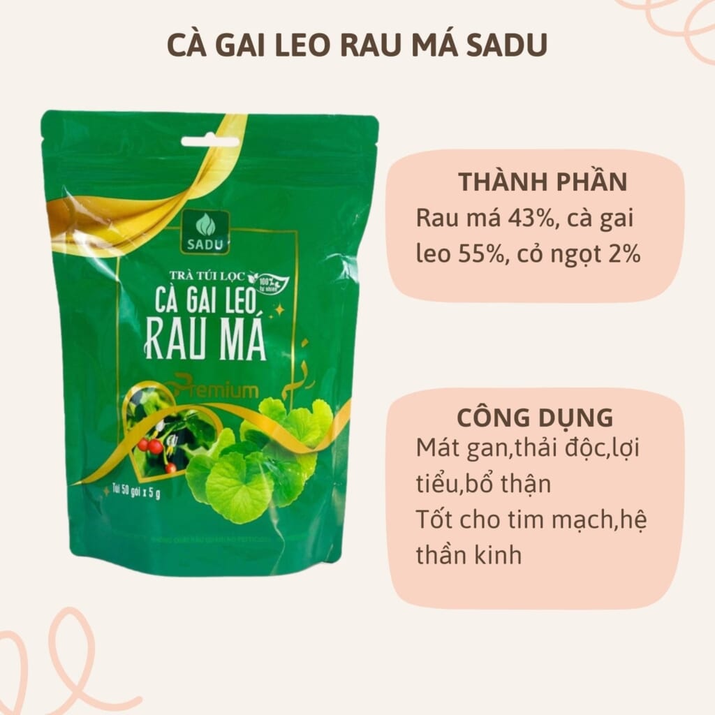 Trà Cà Gai Leo Rau Má Sadu – Giải pháp thanh nhiệt, mát gan từ thiên nhiên