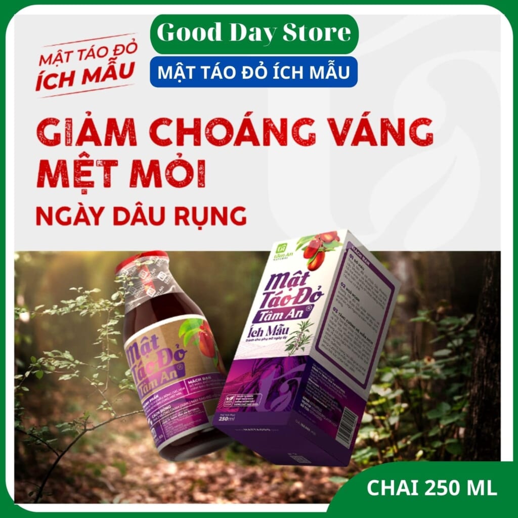 Mua Mật Táo Đỏ Ích Mẫu ở Thủ Đức - Bổ máu, điều hòa nội tiết, giảm đau bung kinh hiệu quả