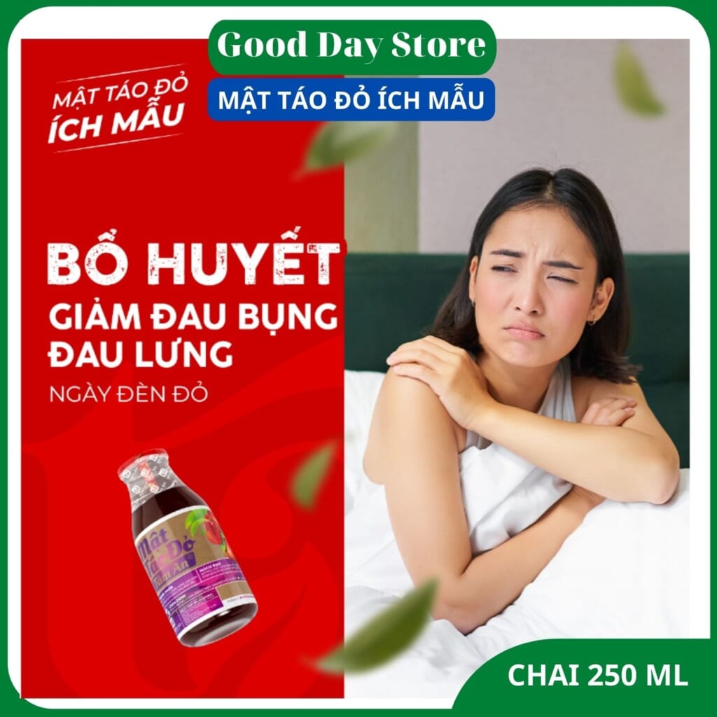 Mua Mật Táo Đỏ Ích Mẫu ở Thủ Đức - Bổ máu, điều hòa nội tiết, giảm đau bung kinh hiệu quả