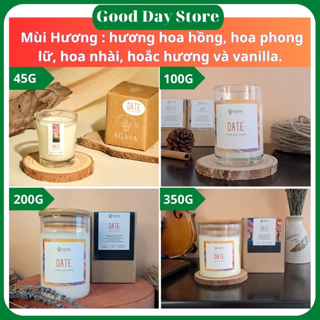 Thành phần nến thơm hương trái cây AGAYA