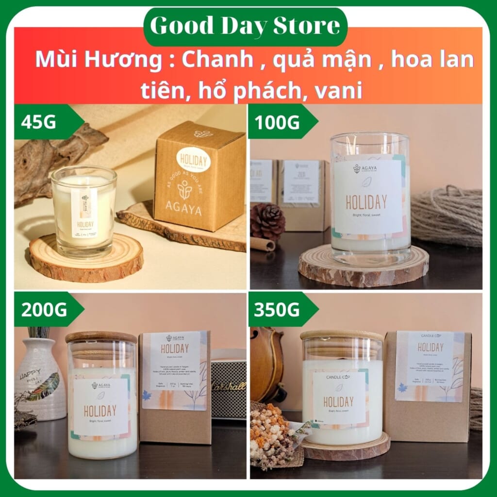 Thành phần nến thơm hương trái cây AGAYA