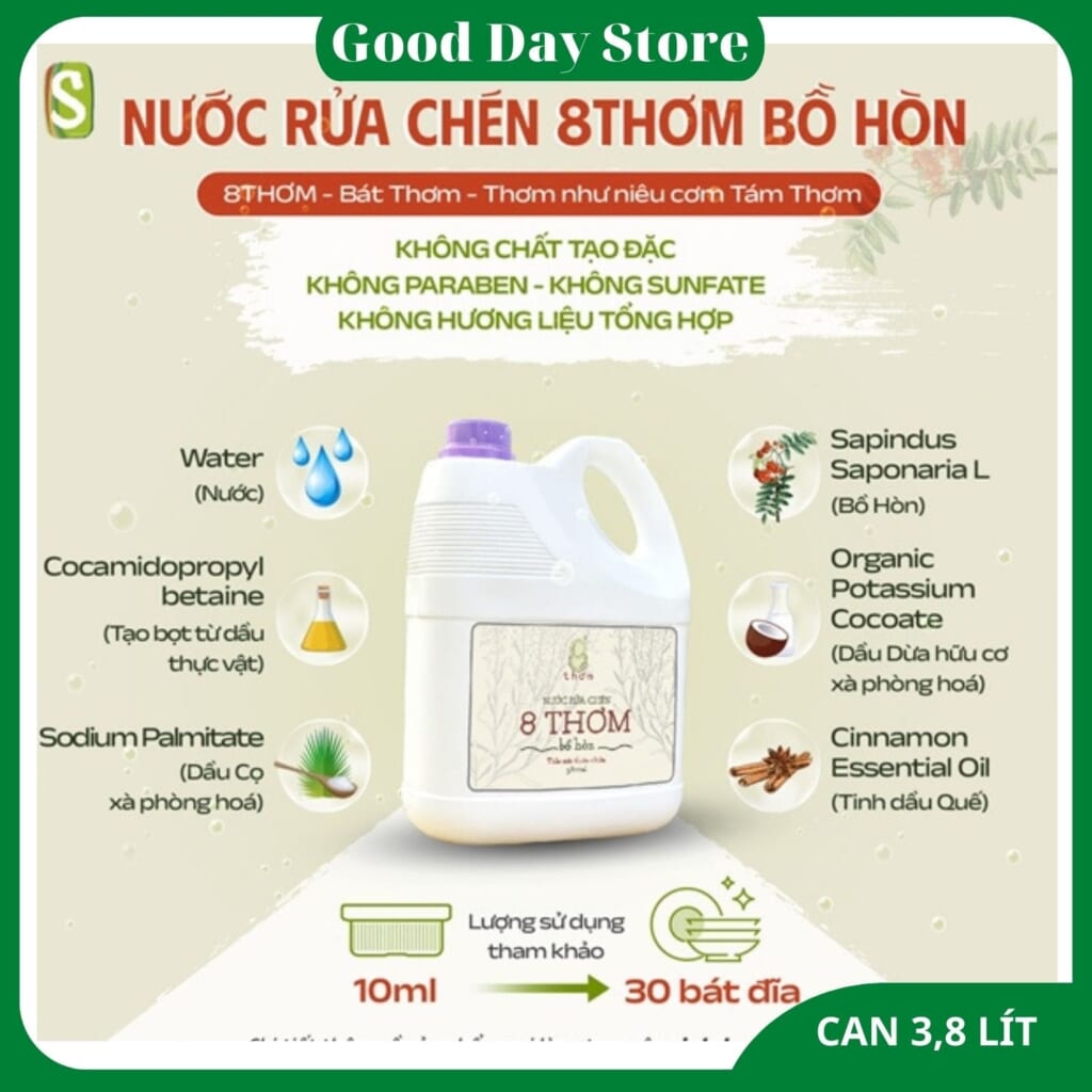 Mua Nước Rửa Chén 8 Thơm Ở Thủ Đức – An Toàn Cho Da Tay, Giao Hỏa Tốc Tận Nhà