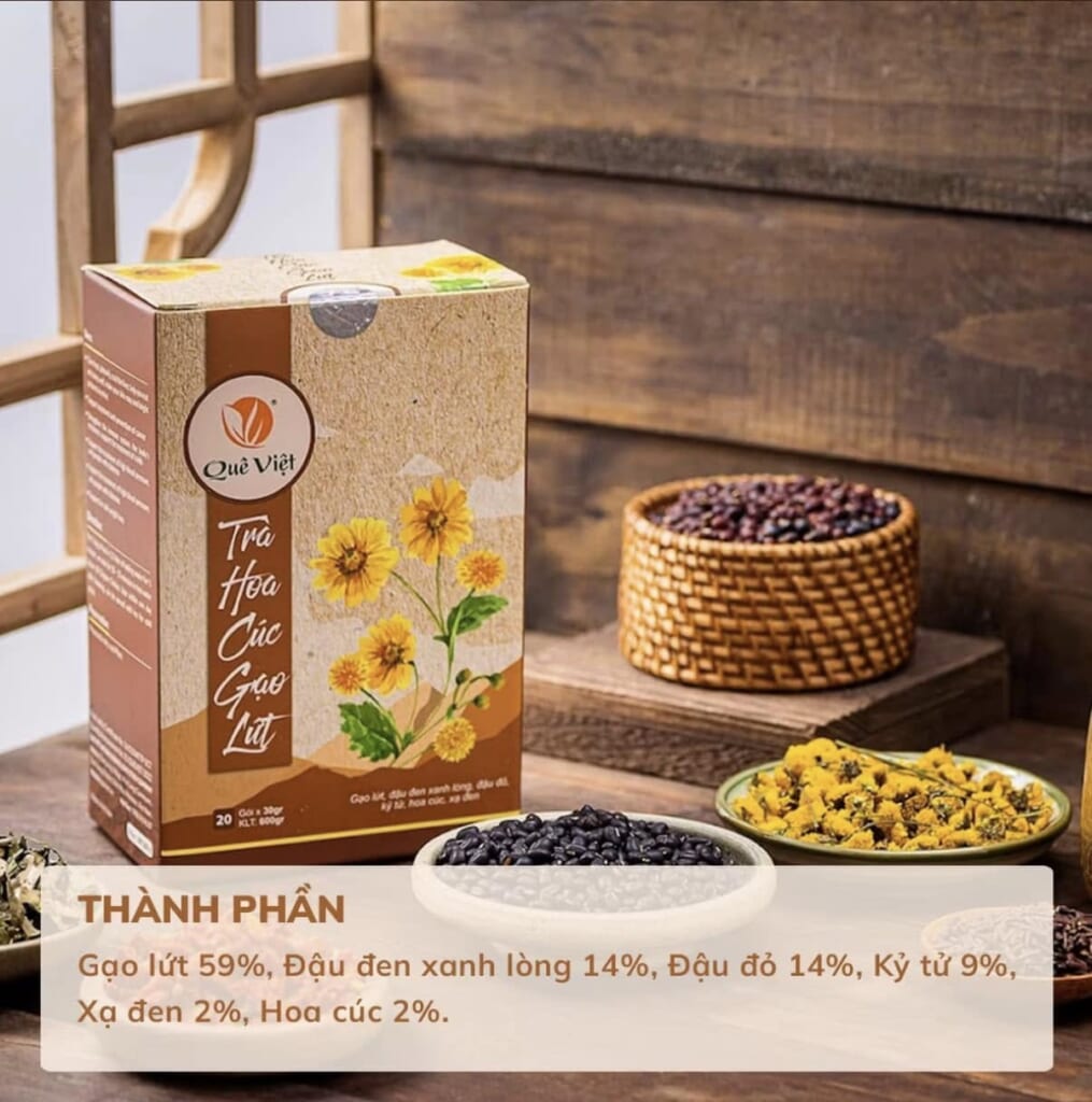 Mua trà hoa cúc gạo lứt Quê Việt ở Quận 7 – Phục vụ 24/7