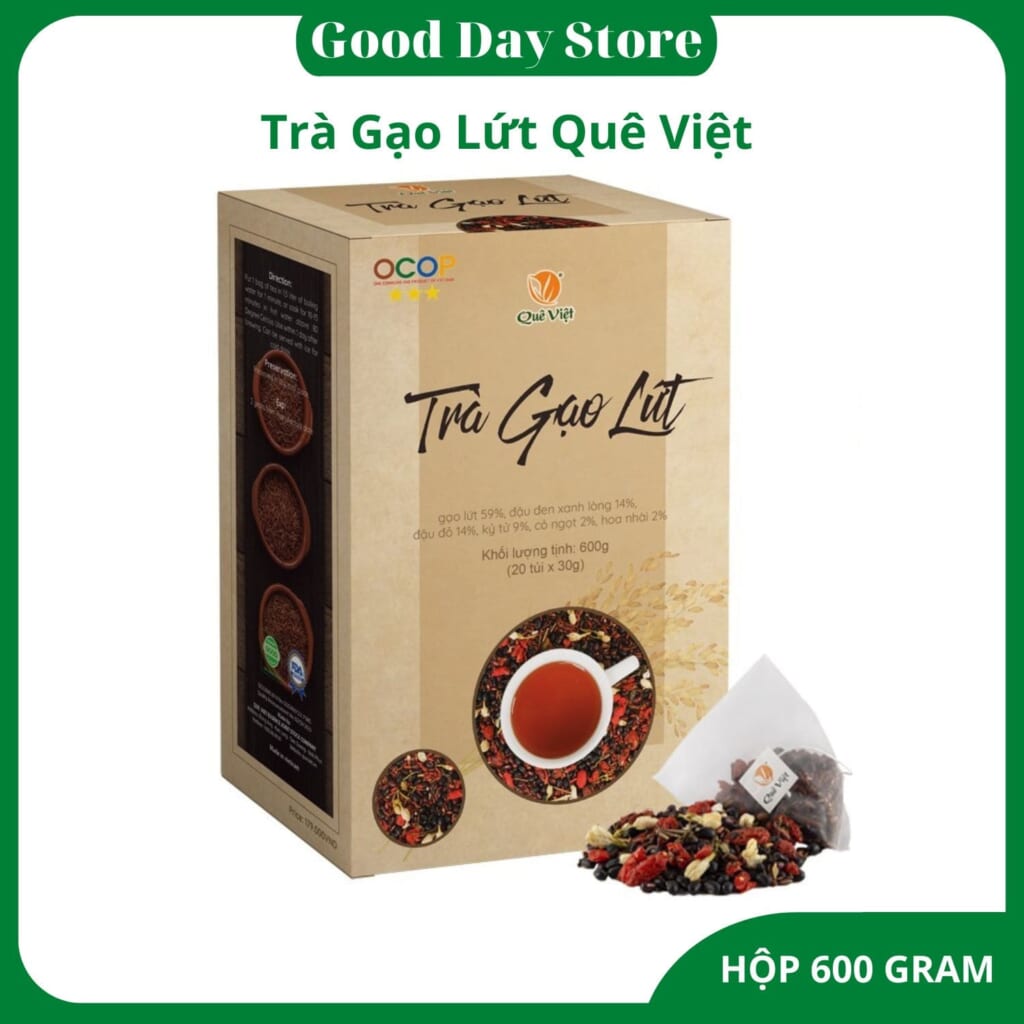 Mua trà gạo lứt Quê Việt ở Long Thành Đồng Nai – Giao tận nơi, không cần đặt trước