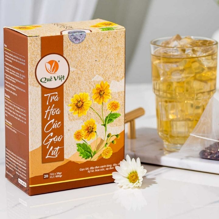 Mua trà hoa cúc gạo lứt Quê Việt ở Dĩ An – Giao hỏa tốc 2 giờ