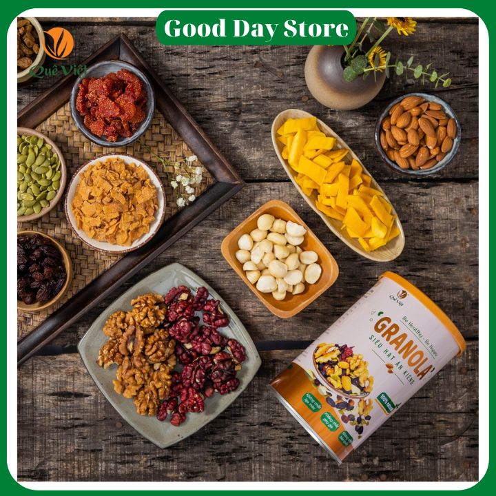 Granola Quê Việt – Bữa sáng dinh dưỡng, ngon lành và tiện lợi mỗi ngày