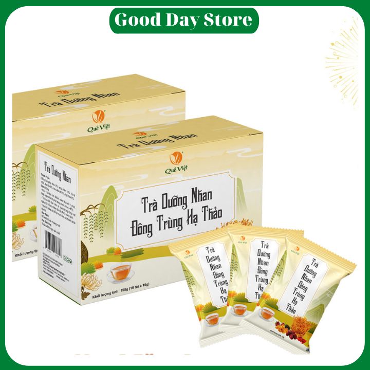 Thành phần trà dưỡng nhan đông trùng hạ thảo Quê Việt