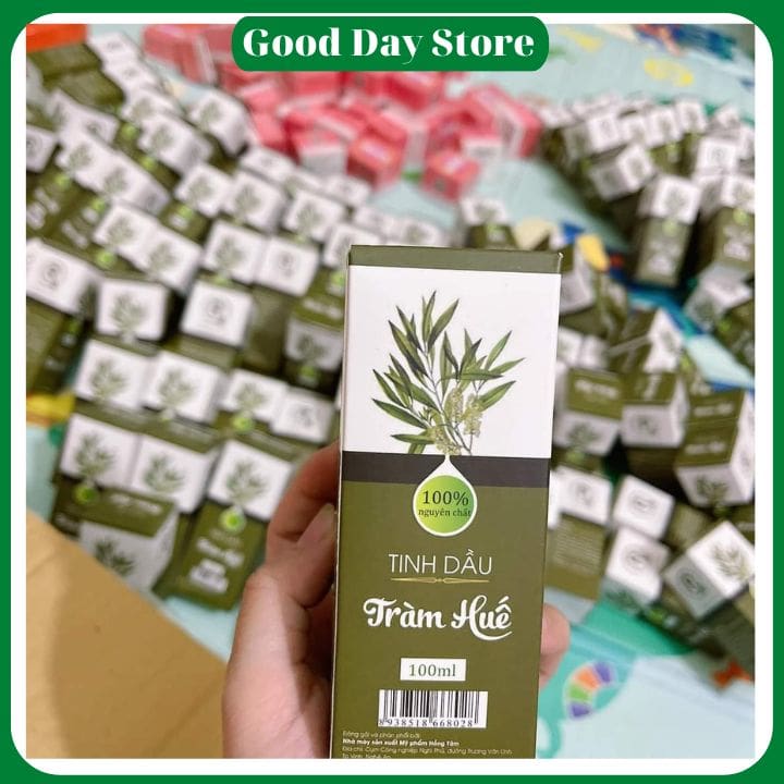 Tinh dầu tràm Hồng Tâm 100ml có tốt không? Công dụng, cách dùng & nơi mua chính hãng