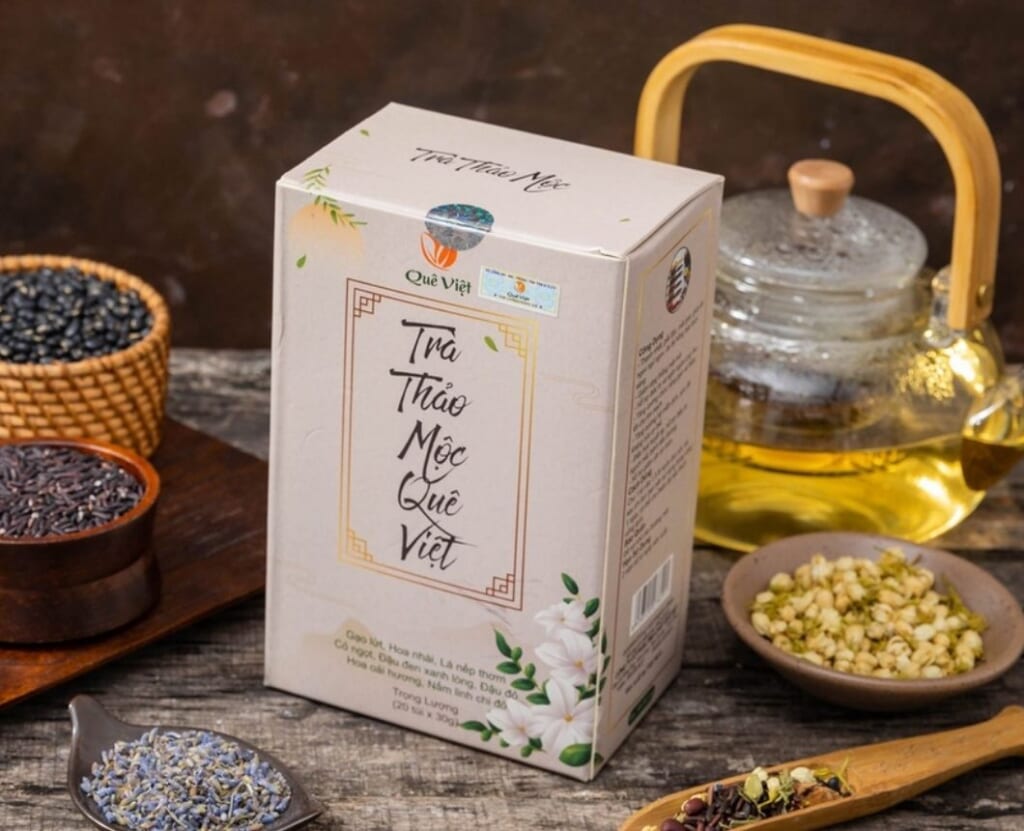 Mua trà thảo mộc Quê Việt ở Bến Cát – Giao tận nơi, uy tín