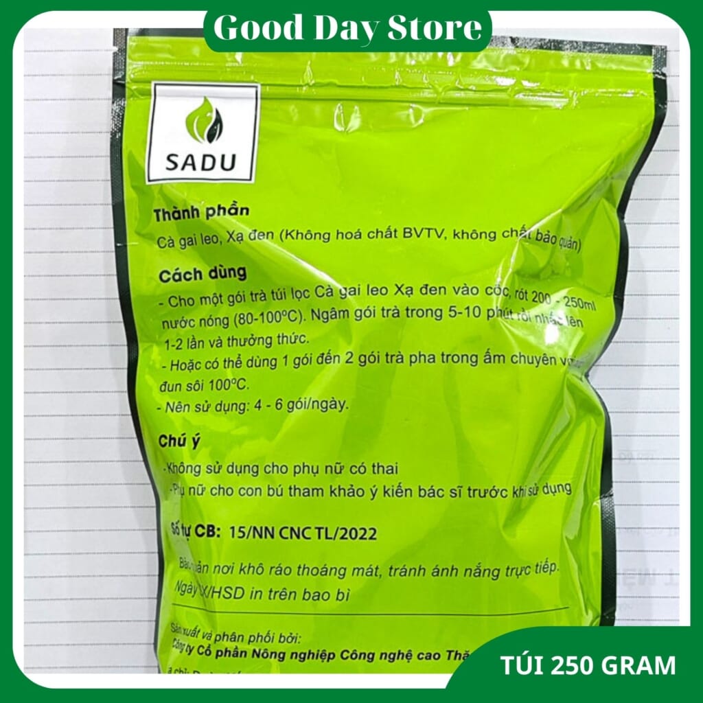 Trà Cà Gai Leo Xạ Đen SADU – Giải Pháp Tự Nhiên Cho Gan Khỏe Mạnh