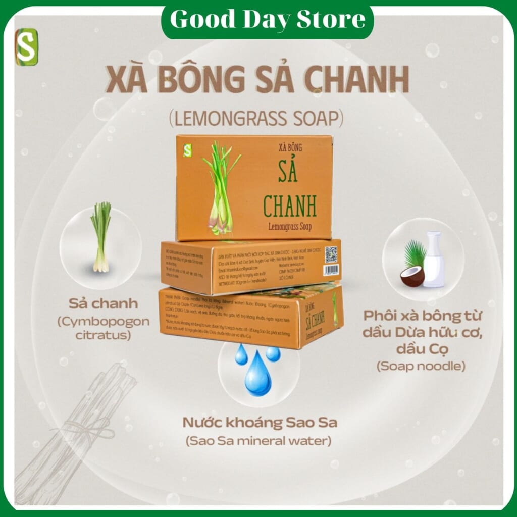 Xà bông thảo dược Sinh Dược - Làn da sáng mịn, sạch mụn từ thiên nhiên