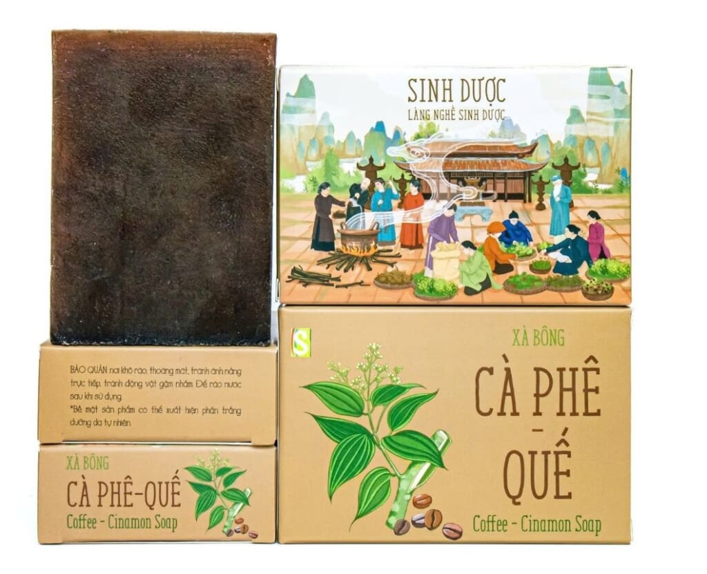 Xà Bông Cà Phê Quế Sinh Dược - Tẩy Tế Bào Chết Nhẹ Nhàng, Dưỡng Da Thơm Mát Tự Nhiên