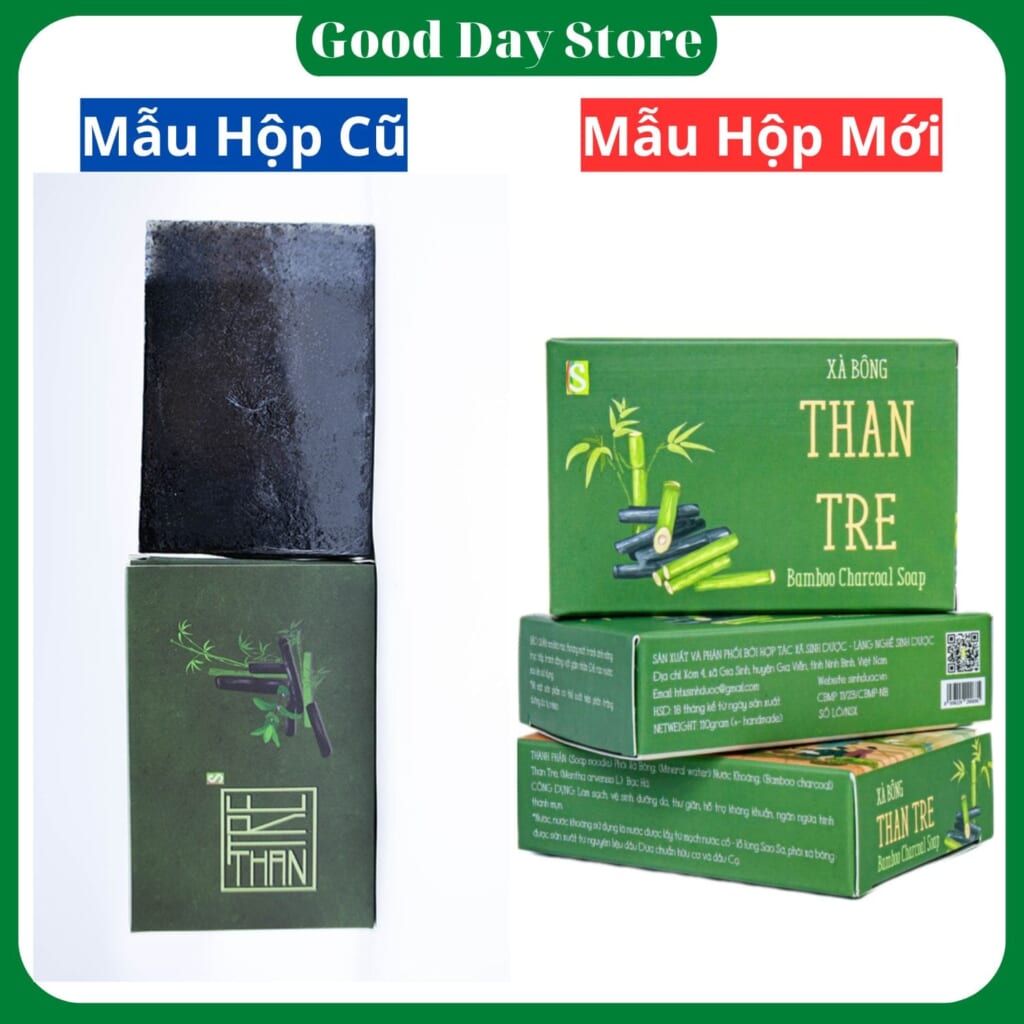 Xà Bông Than Tre Sinh Dược - Làm Sạch Sâu, Da Khô Thoáng Tự Nhiên Mỗi Ngày