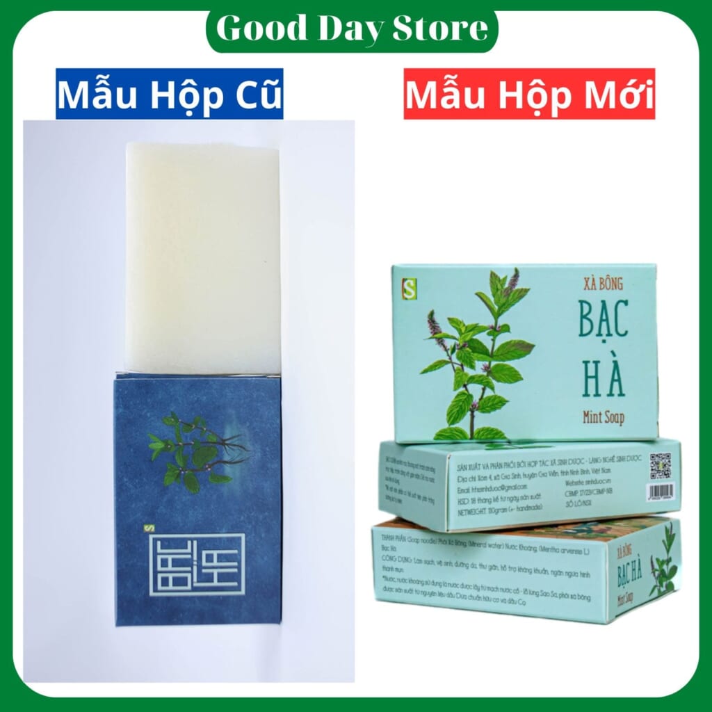 Xà Bông Bạc Hà Sinh Dược - Sảng Khoái Da, Mát Lành Tự Nhiên Mỗi Ngày