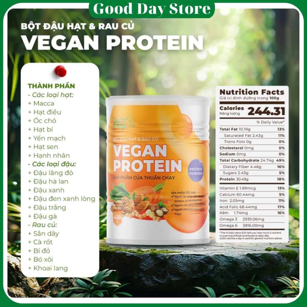 Bột Vegan Protein Thuần Chay