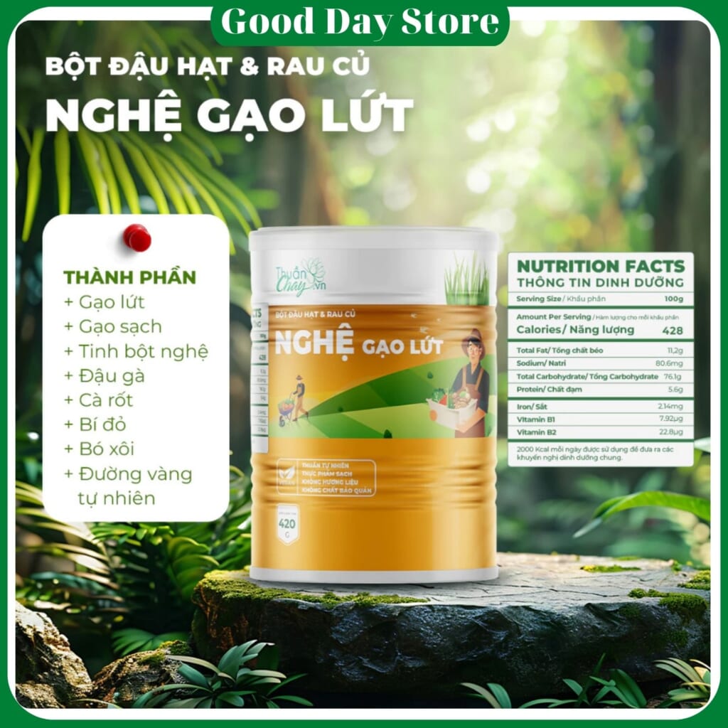 Sữa Nghệ Gạo Lứt Thuần Chay