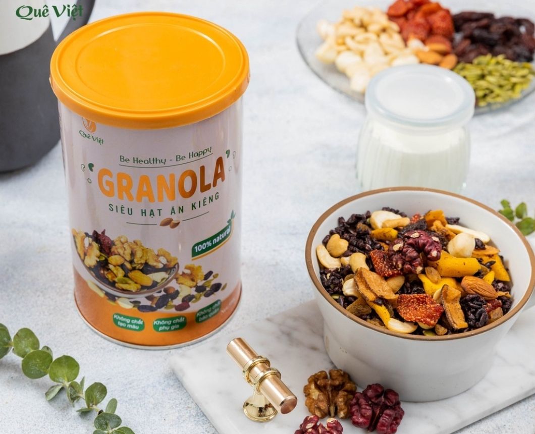Granola Quê Việt – Bữa sáng dinh dưỡng, ngon lành và tiện lợi mỗi ngày
