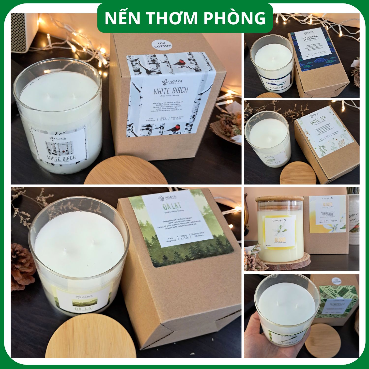 Nến Thơm Hương Gỗ – Mùi Hương Sang Trọng, Nam Tính Và Đầy Sự Bình Yên Cho Không Gian Sống
